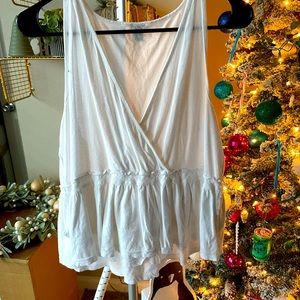 J Crew peplum tank top